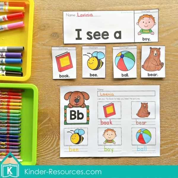 FREE Alphabet Phonics Letter of the Week Worksheets & Activities | Flip Book 1