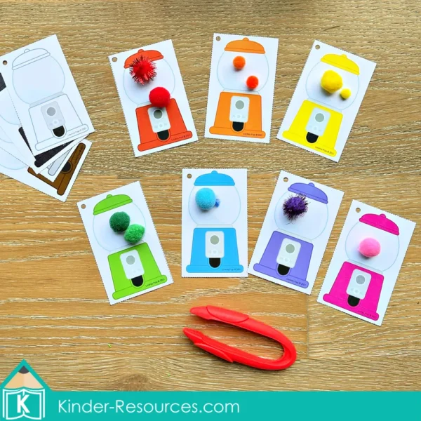Kindergarten Morning Tubs Set 1 Color Sorting Cards