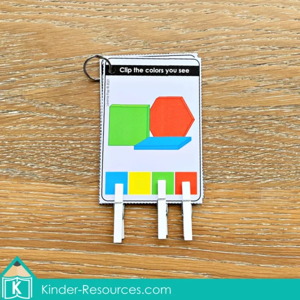 Kindergarten Morning Tubs Set 1 Color Matching Task Cards