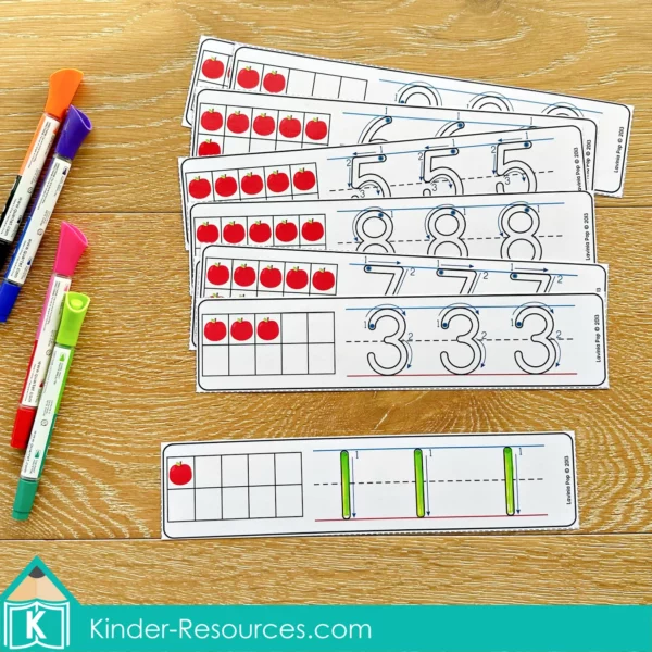 Back to School Math Centers Number Tracing