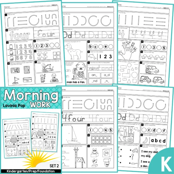 Kindergarten Morning Work Set 2 JPG 3