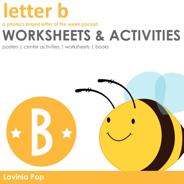 FREE B Alphabet Phonics Letter of the Week Worksheets & Activities | Posters | Readers