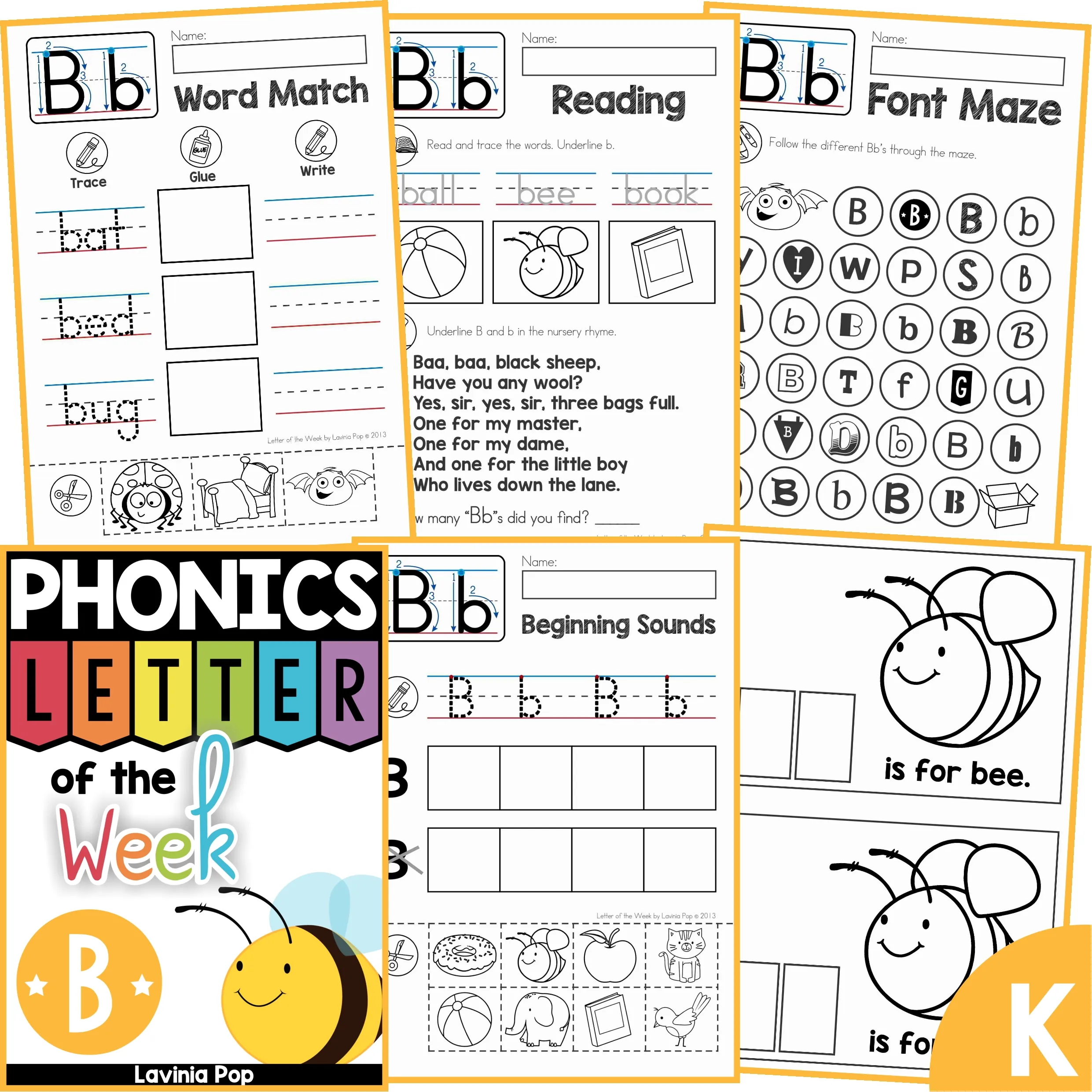 Beginning Sounds - Letter B