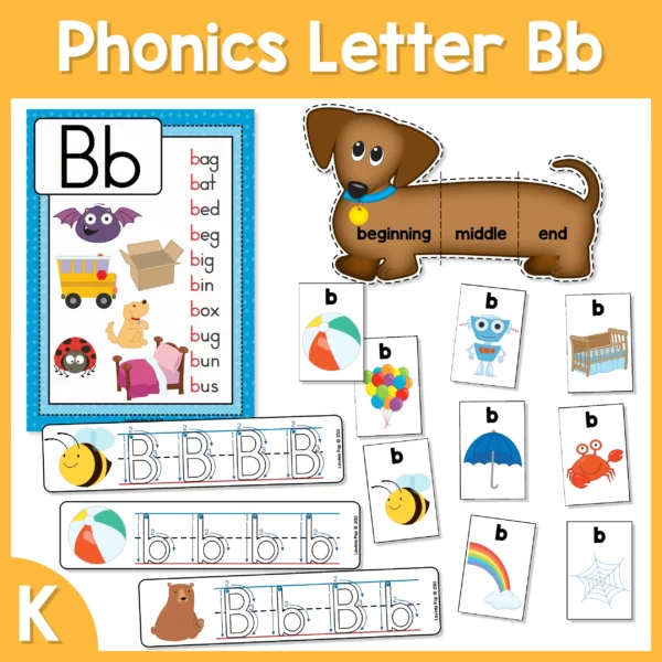FREE Phonics Letter of the Week B Worksheets & Activities