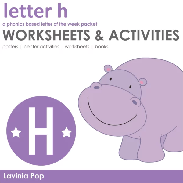 H Alphabet Phonics Letter of the Week Worksheets & Activities | Posters | Readers