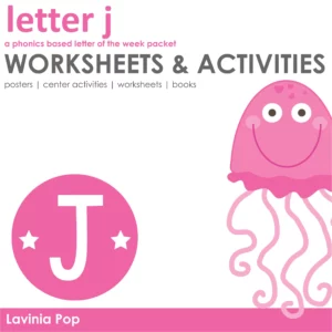 J Alphabet Phonics Letter of the Week Worksheets & Activities | Posters | Readers