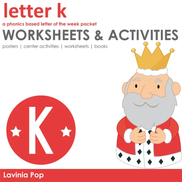 K Alphabet Phonics Letter of the Week Worksheets & Activities | Posters | Readers