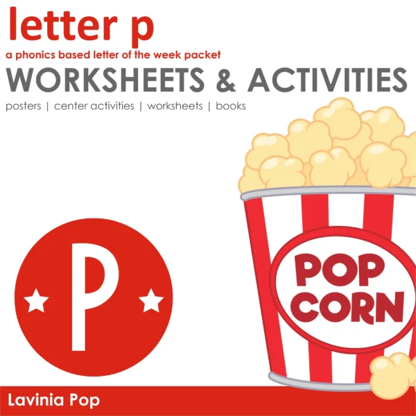 P Alphabet Phonics Letter of the Week Worksheets & Activities | Posters | Readers