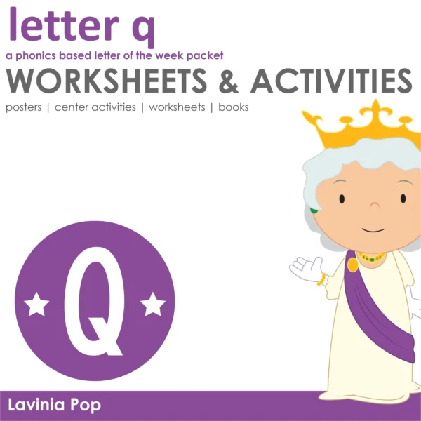 Q Alphabet Phonics Letter of the Week Worksheets & Activities | Posters | Readers