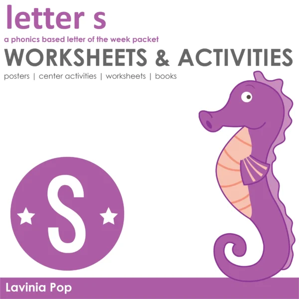 S Alphabet Phonics Letter of the Week Worksheets & Activities | Posters | Readers