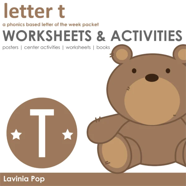 T Alphabet Phonics Letter of the Week Worksheets & Activities | Posters | Readers