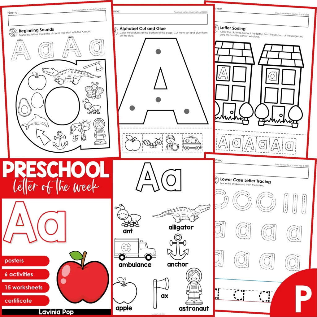 Preschool Letter of the Week Letter A