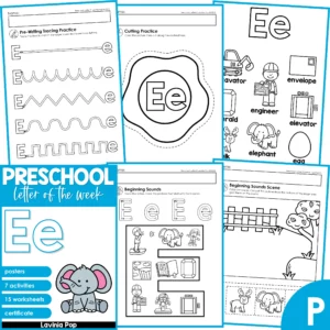 Preschool Letter of the Week Letter E