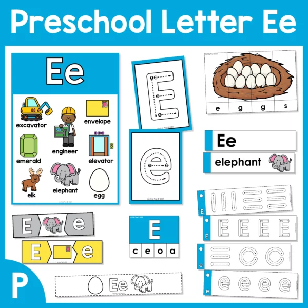 Preschool Letter of the Week Letter E