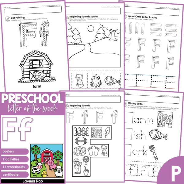 Preschool Letter of the Week Letter F