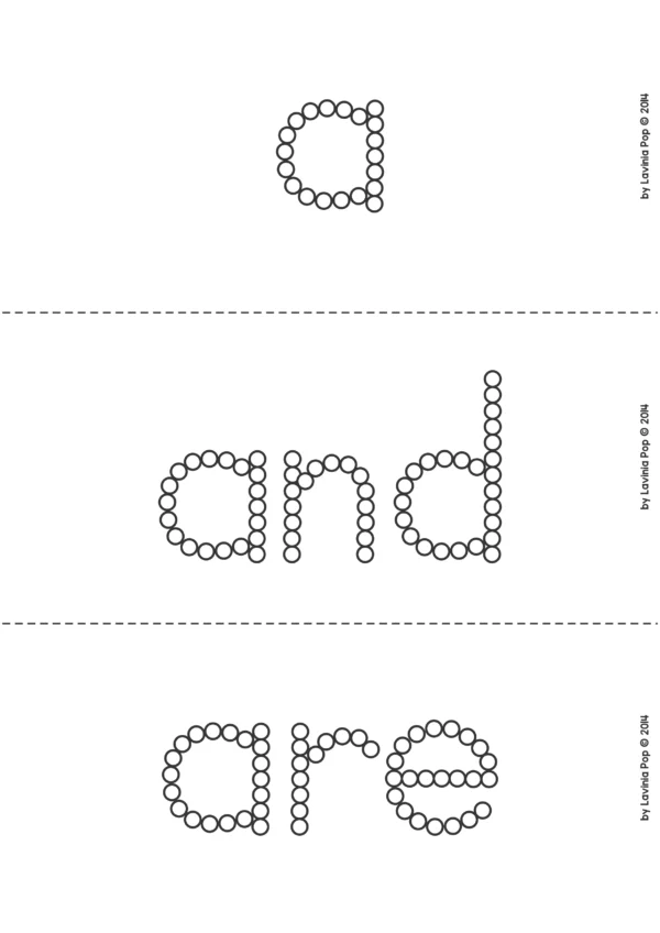 Q-Tip Printables Pre-Primer Sight Words