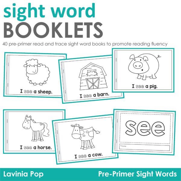 Read and Trace Readers Pre-Primer Sight Words JPG