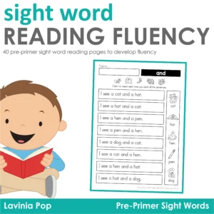 Reading Fluency Pre-Primer Sight Words