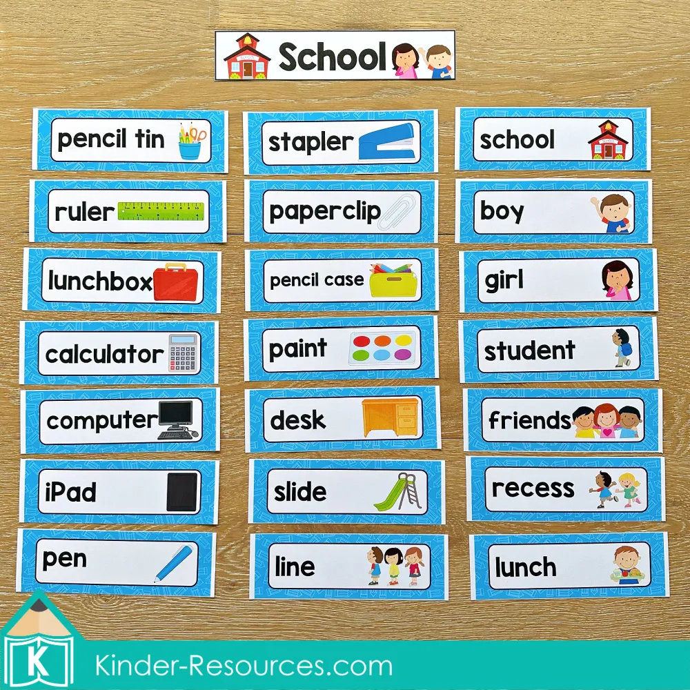 School Word Wall For Writing Centers FREE