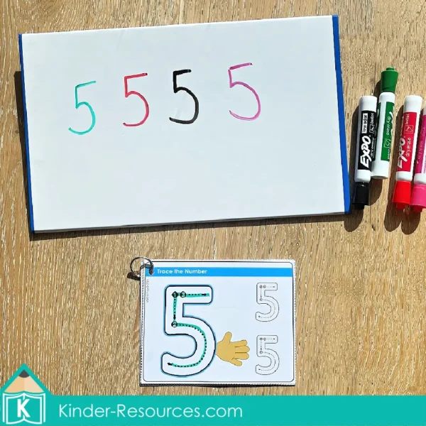 Kindergarten Morning Tubs Number Tracing Cards
