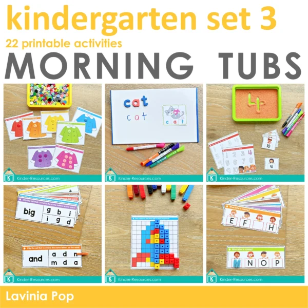Kindergarten Morning Tubs Set 3 JPG