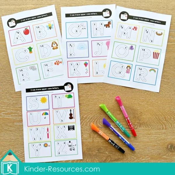 Toddler Binder Busy Book Learning Folder Alphabet Tracing