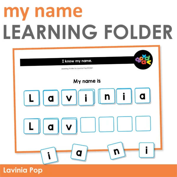 Toddler Binder Learning Folder Busy Book My Name Editable Activity