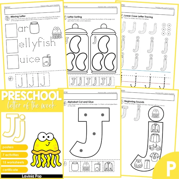 Preschool Alphabet Letter of the Week J