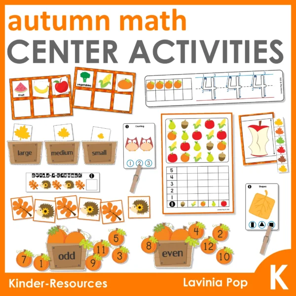 Kindergarten Centers - Autumn MATH SAMPLE JPG