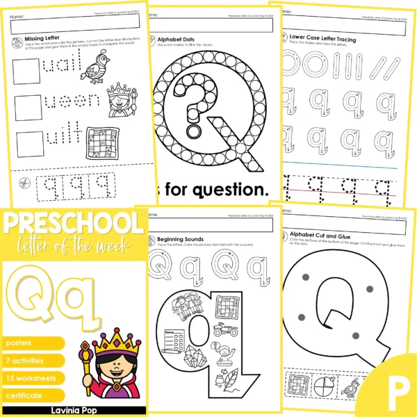 Preschool Alphabet Letter of the Week Q