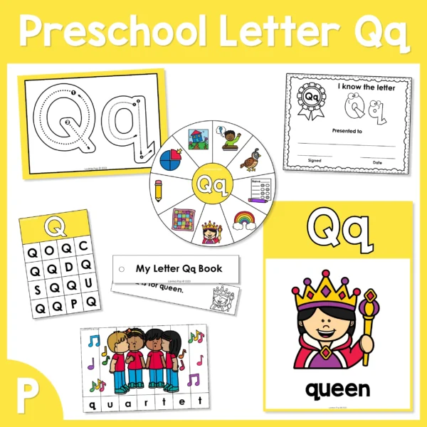 Preschool Alphabet Letter of the Week Q