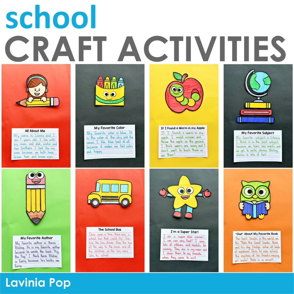 Writing Prompts Craft All About Me | School