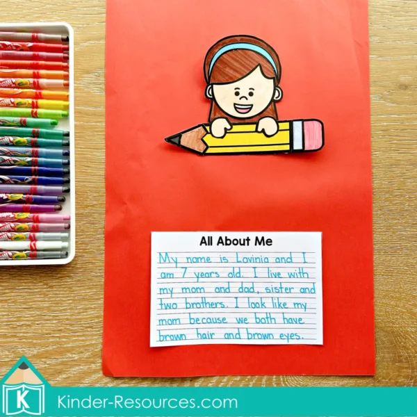 Writing Prompt Craft Activity All About Me