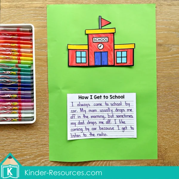 Writing Prompt Craft Activity How I Get to School