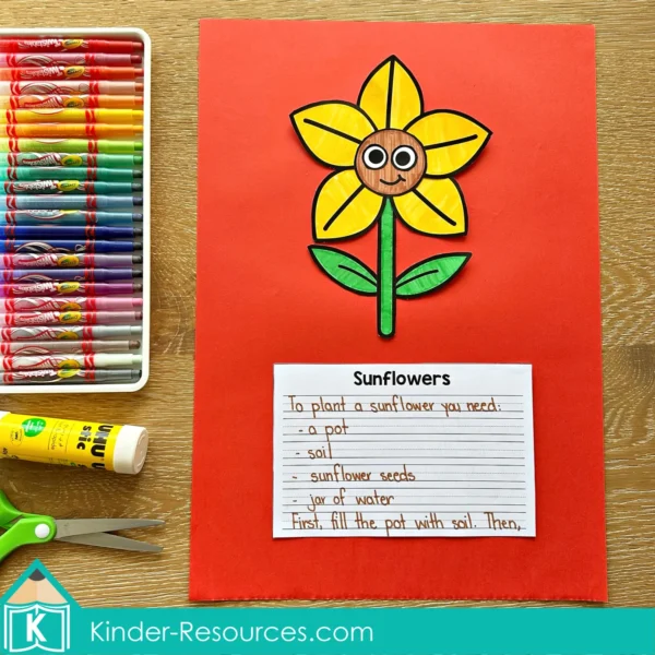 Writing Prompt Craft Activity How to Plant a Sunflower
