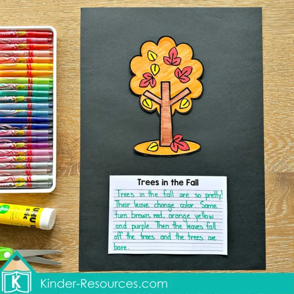 Writing Prompt Craft Activity Trees in the Fall