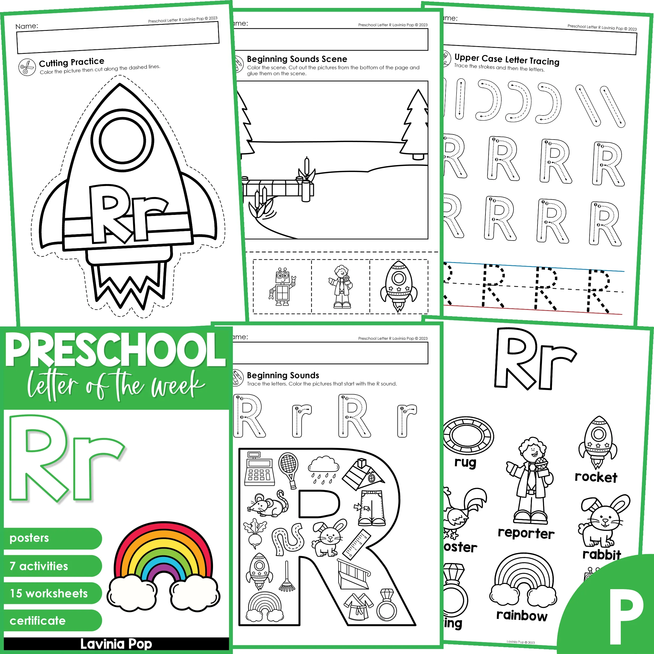 Letter of the week: LETTER D-NO PREP WORKSHEETS- LETTER D Alphabet