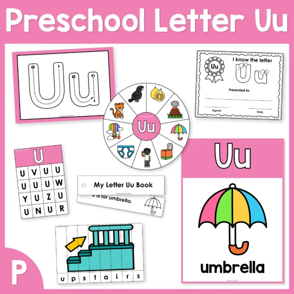 Preschool Alphabet Letter of the Week U Worksheets | Activities | Centers