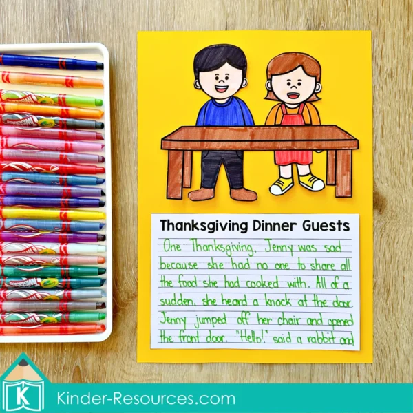 Thanksgiving Writing Prompts Craft Activity Thanksgiving Dinner Guests