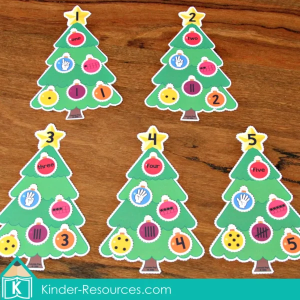 Christmas Preschool Centers Christmas Tree Numbers Sense