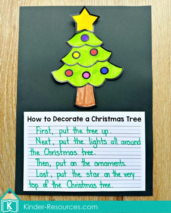 Christmas Writing Prompt Craft Activity How to Decorate a Christmas Tree
