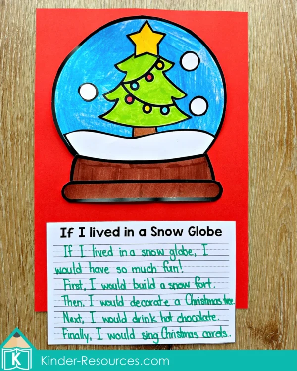 Christmas Writing Prompt Craft Activity If I lived in a Snow Globe