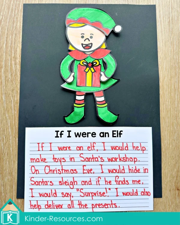 Christmas Writing Prompt Craft Activity If I were an Elf