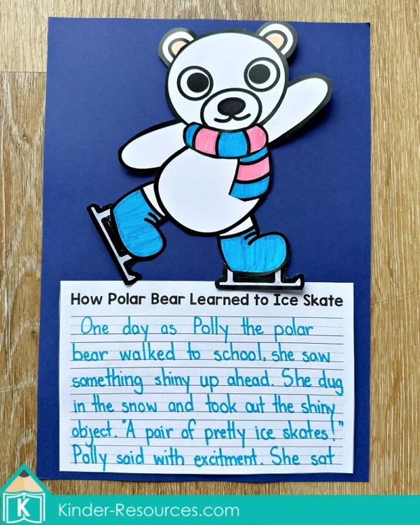 Winter Writing Craft Activity How Polar Bear Learned to Ice Skate