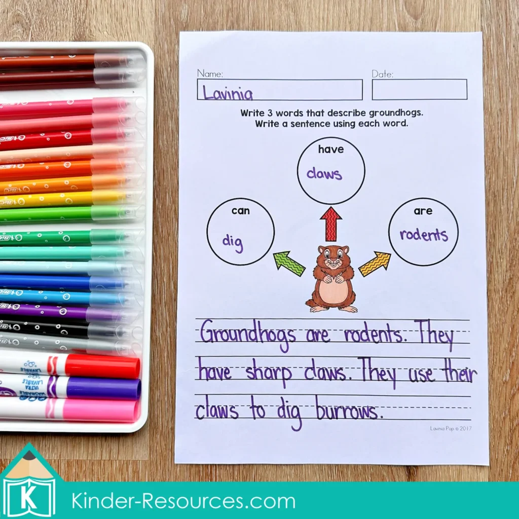 February Writing Journal Prompts. Groundhogs can, have, are