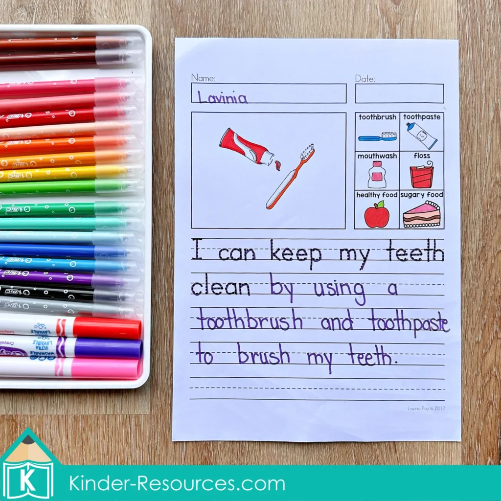 February Writing Journal Prompts. I can keep my teeth clean