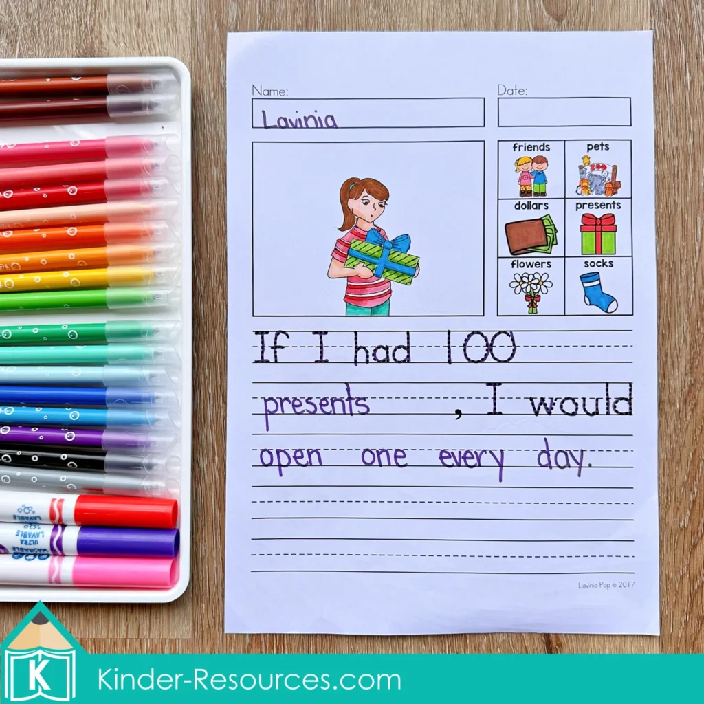 February Writing Journal Prompts. If I had 100..., I would...