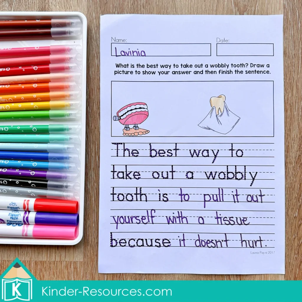 February Writing Journal Prompts. The best way to take out a wobbly tooth