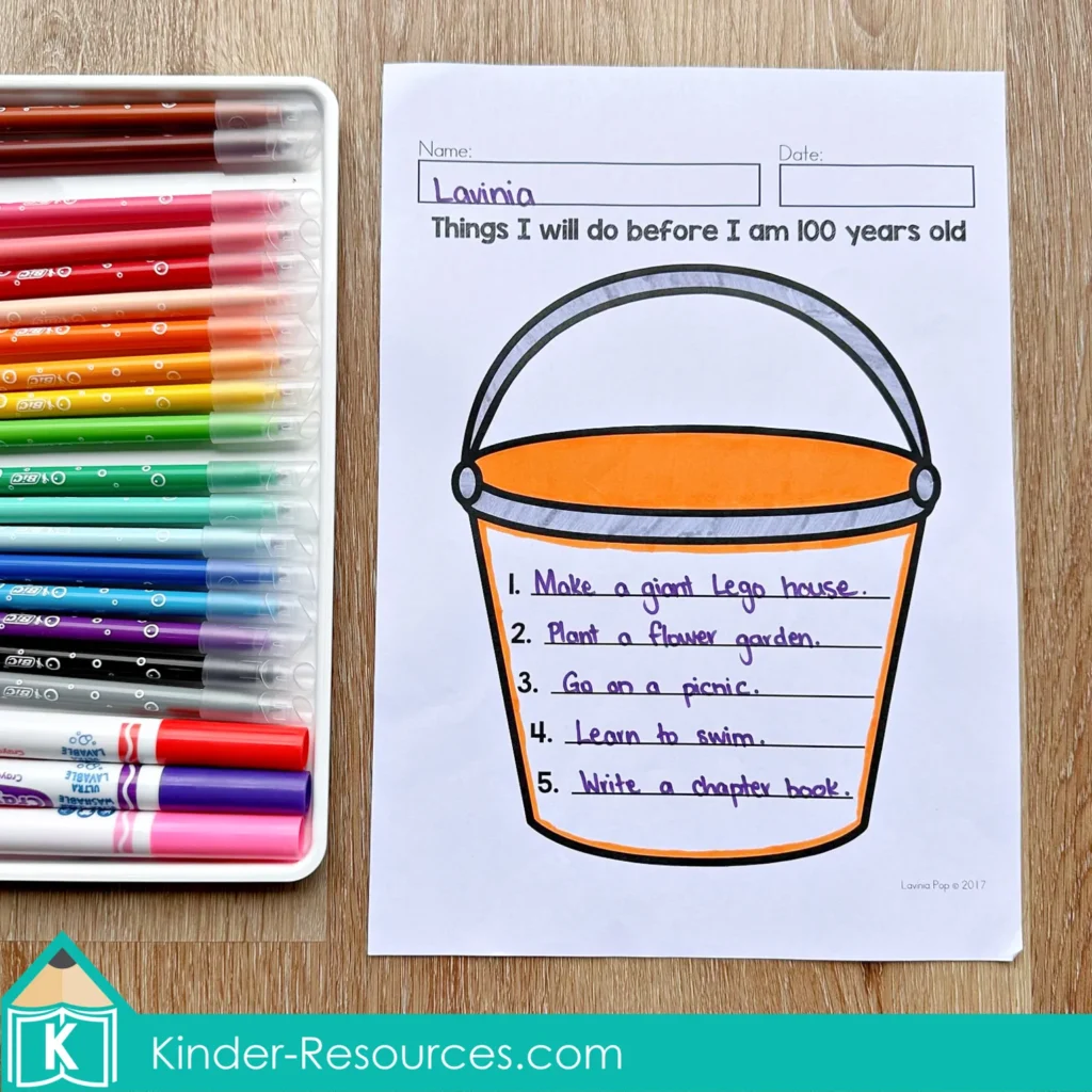 February Writing Journal Prompts. Things I will do before I am 100 years old