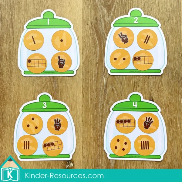 Food Preschool Centers Cookie Number Sense Activity